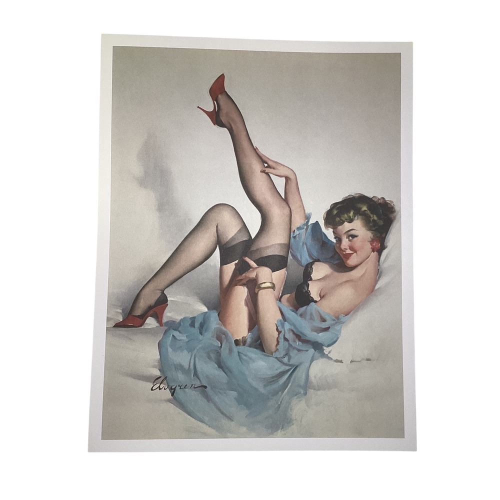 Gil Elvgren Sheer Comfort 1959 Pin-Up Art Print Taschen 10x13 Retro Glamour